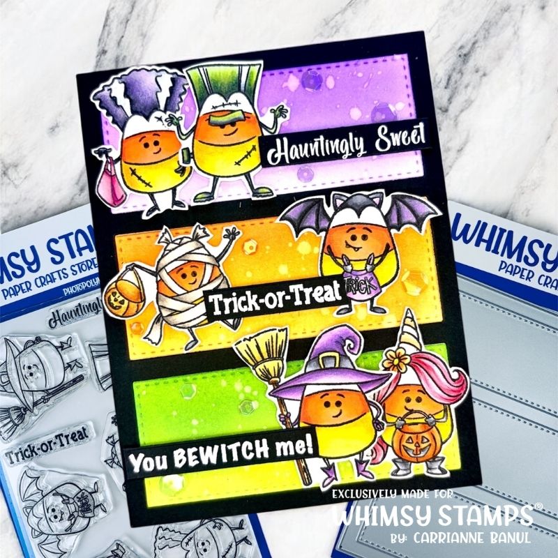 Candy Corn Dress Up Clear Stamps
