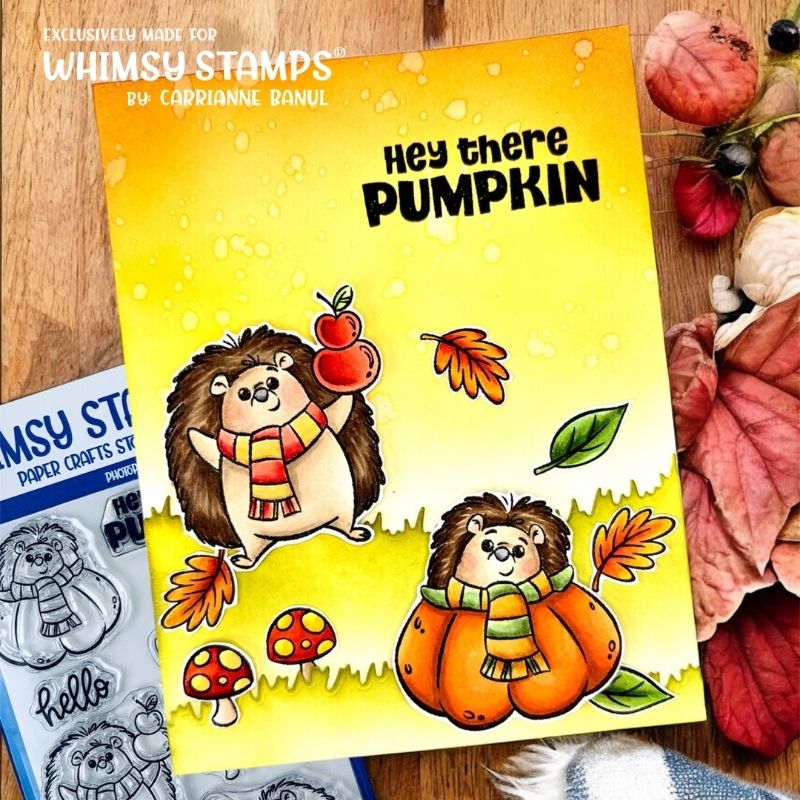 Fall Hedgehogs Clear Stamps