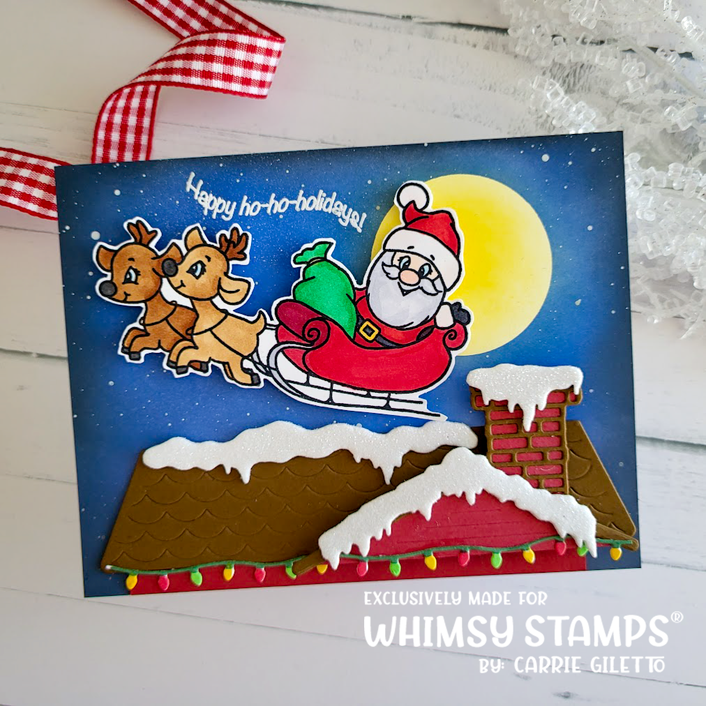 Santa Sneaking Die Set - Whimsy Stamps