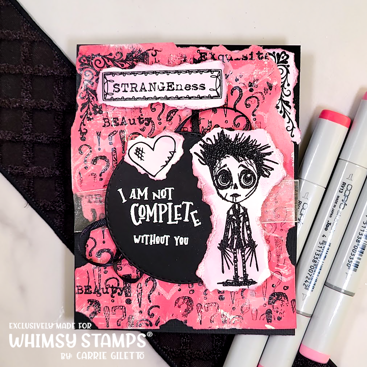 Exquisite Beauty Rubber Cling Stamp