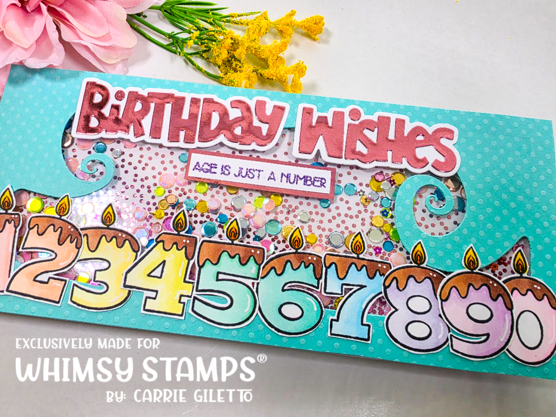 Candle Numbers Clear Stamps - Whimsy Stamps