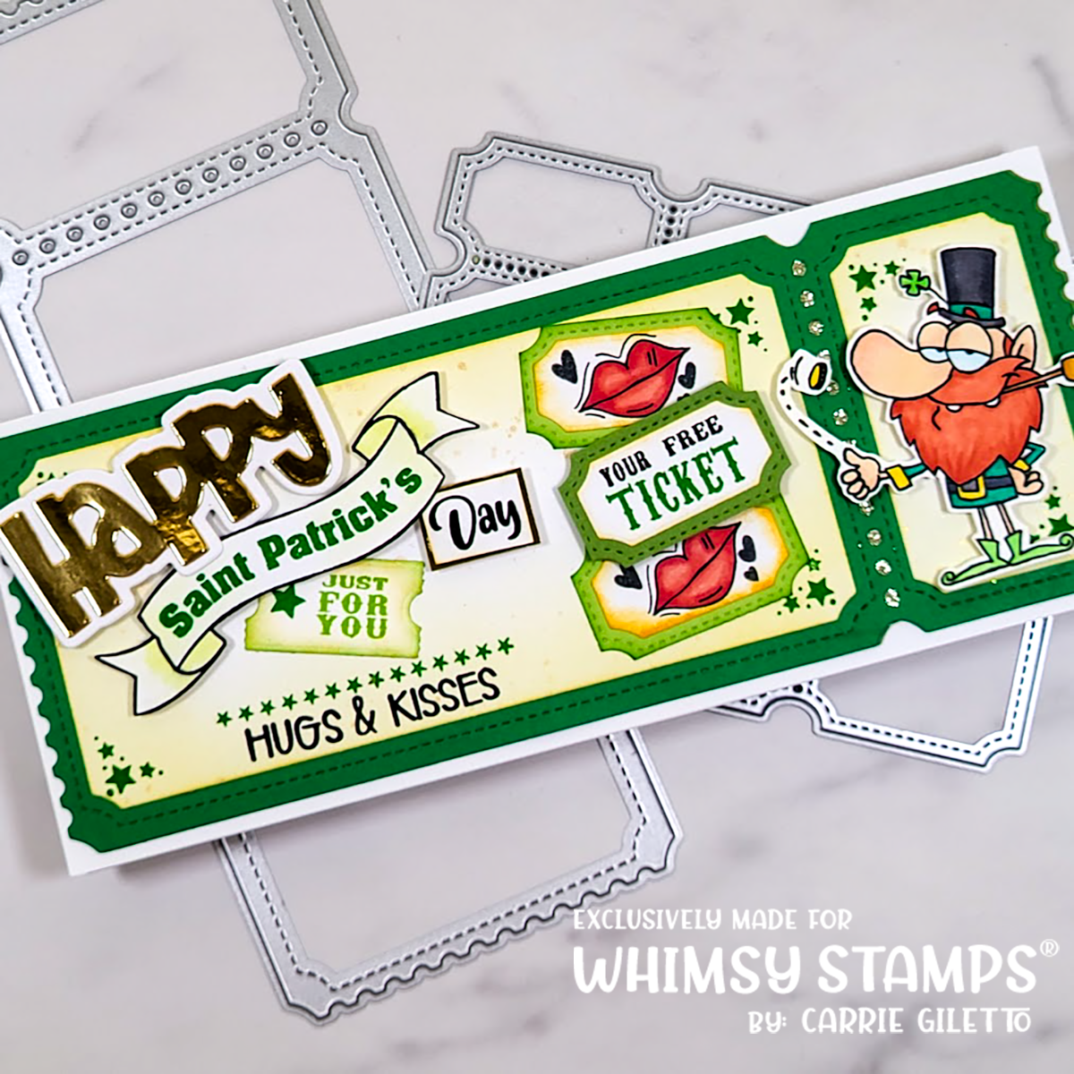 Terrific Slim Tickets Windows Die Set - Whimsy Stamps