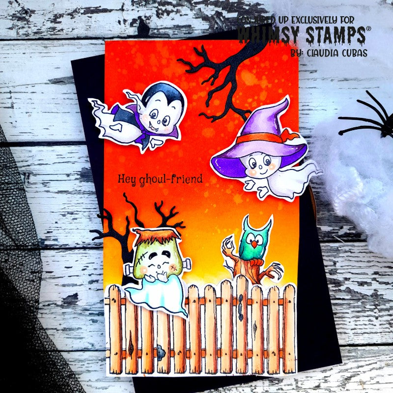 Ghost Party Clear Stamps - Whimsy Stamps