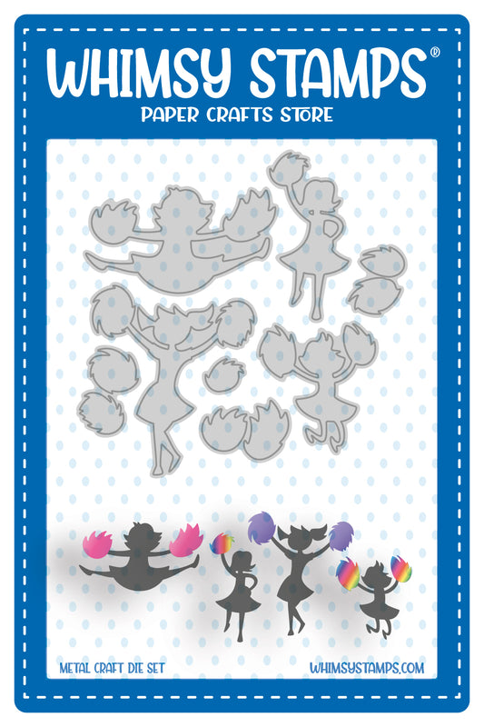 **NEW Cheerleaders Die Set - Whimsy Stamps