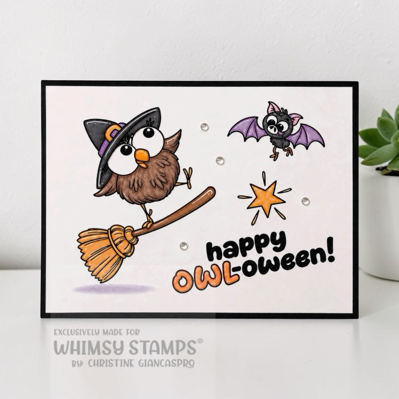 h-OWL-oween Clear Stamps
