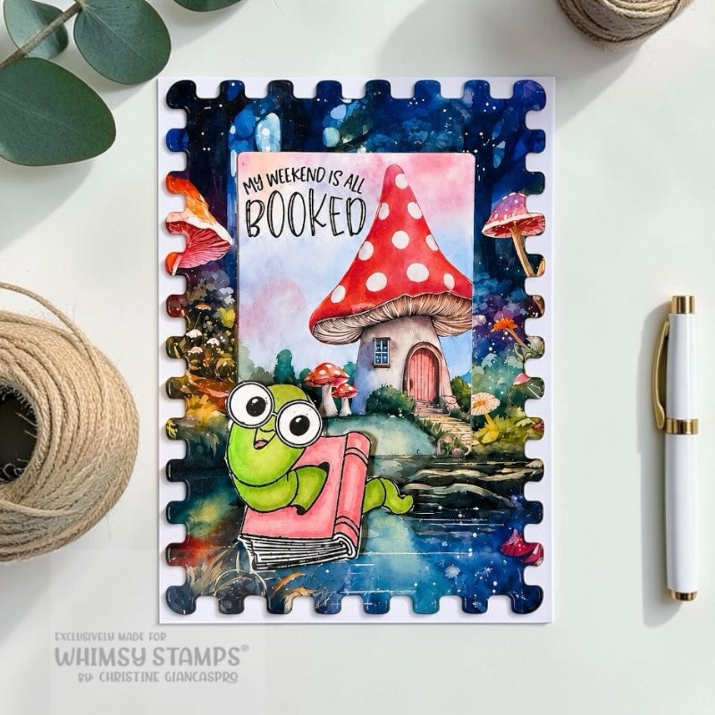 Book Nerd Clear Stamps - Whimsy Stamps