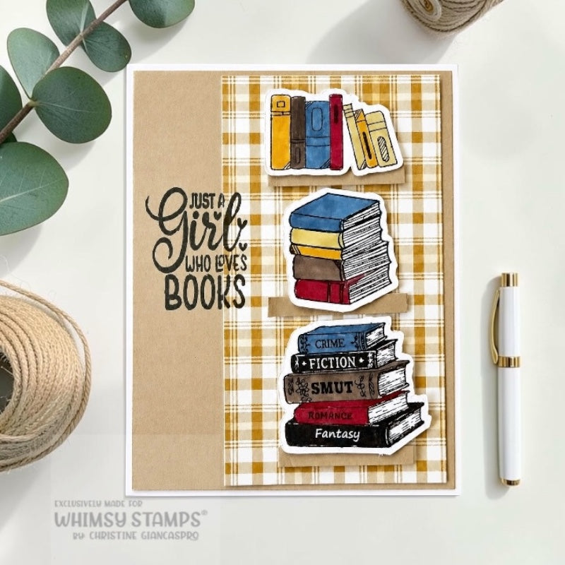 Book Nerd Clear Stamps - Whimsy Stamps