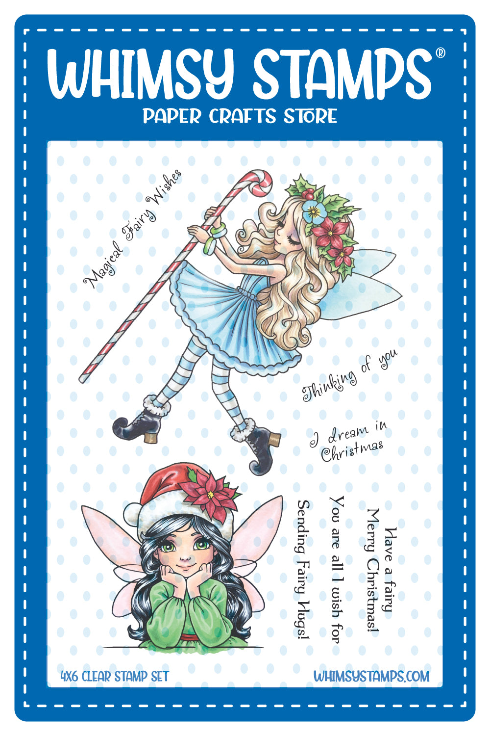 **NEW Christmas Fairy Wishes Clear Stamps