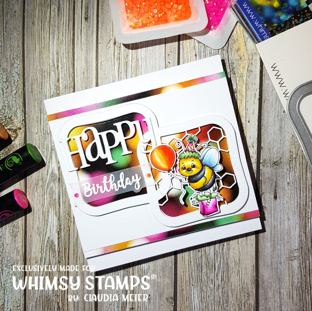 Bee Happy - Digital Stamp - Whimsy Stamps