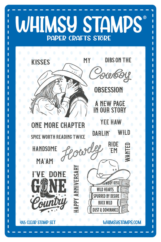 Cowboy Obsession Clear Stamps - Whimsy Stamps