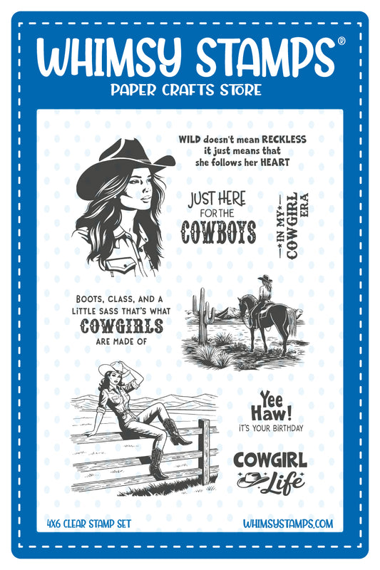 Cowgirl Life Clear Stamps - Whimsy Stamps