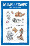 **NEW Critter Babies Clear Stamps - Whimsy Stamps