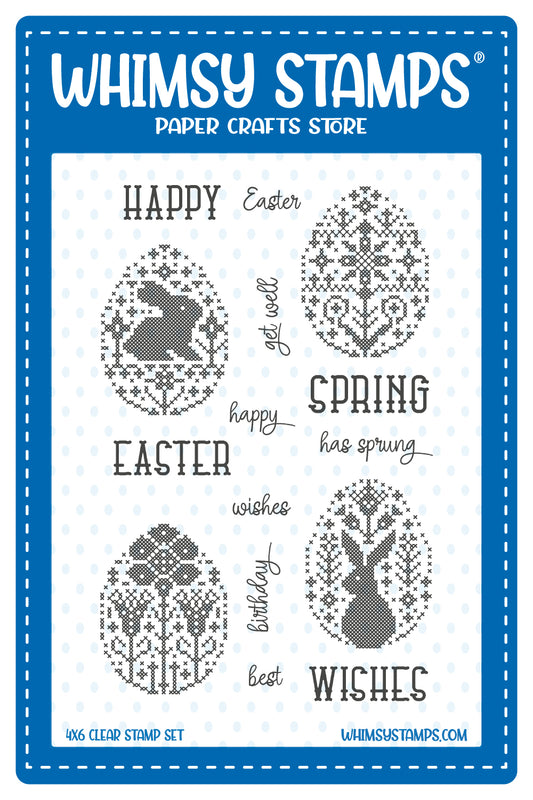 *NEW Cross Stitch Spring Clear Stamps - Whimsy Stamps