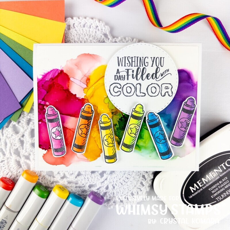 Crayons Clear Stamps - Whimsy Stamps