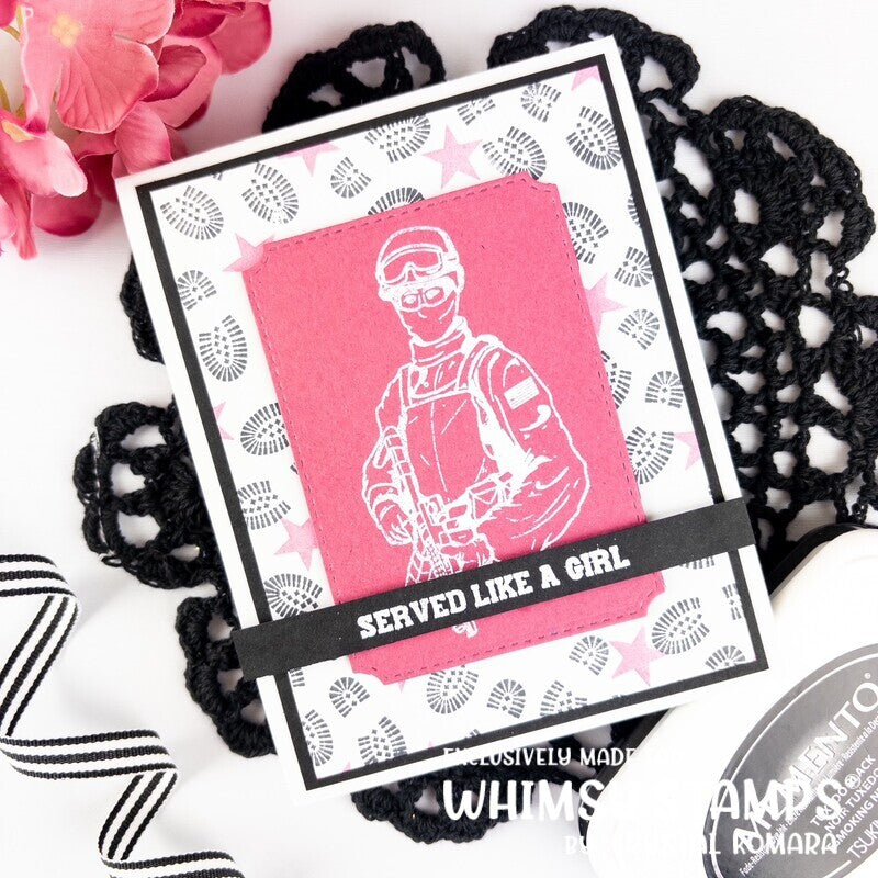 Military Sheroes Clear Stamps - Whimsy Stamps