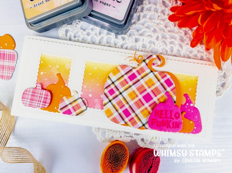 6x6 Paper Pack - Pink Plaids - Whimsy Stamps