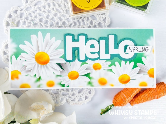 Hello Word and Shadow Die Set - Whimsy Stamps