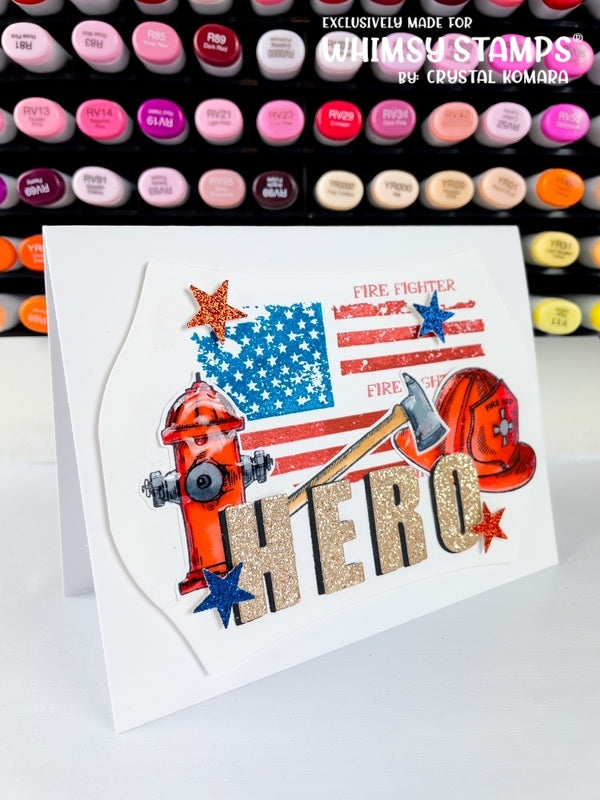 Military Heroes Clear Stamps - Whimsy Stamps