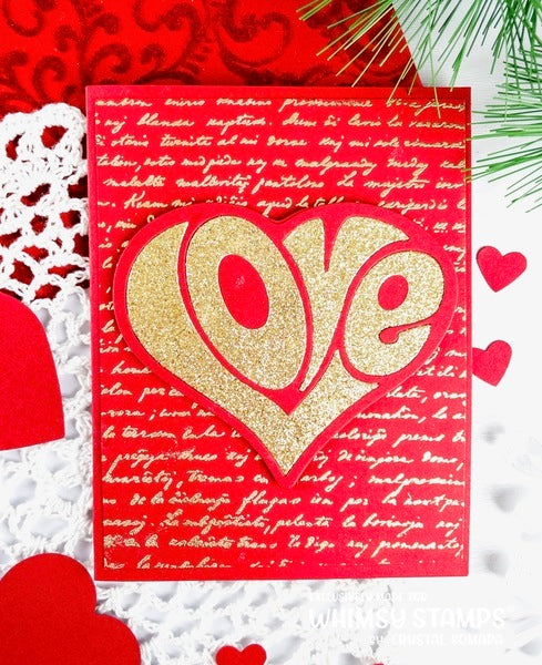 Love Heart Die - Whimsy Stamps