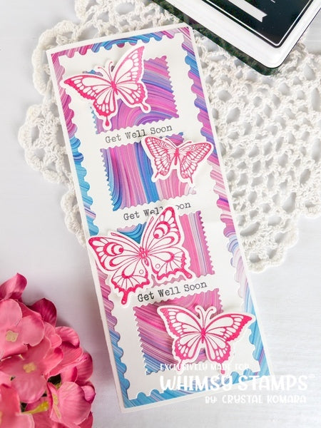 Slimline Postage Die - Whimsy Stamps