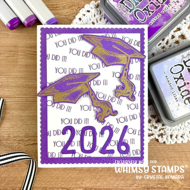 Graduation Clear Stamps - Whimsy Stamps