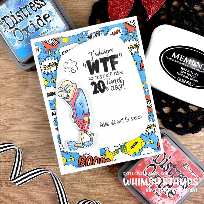 Random Funny Swear Words Clear Stamps - Whimsy Stamps