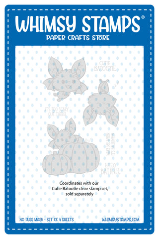 **NEW Cutie Batootie - NoFuss Masks - Whimsy Stamps