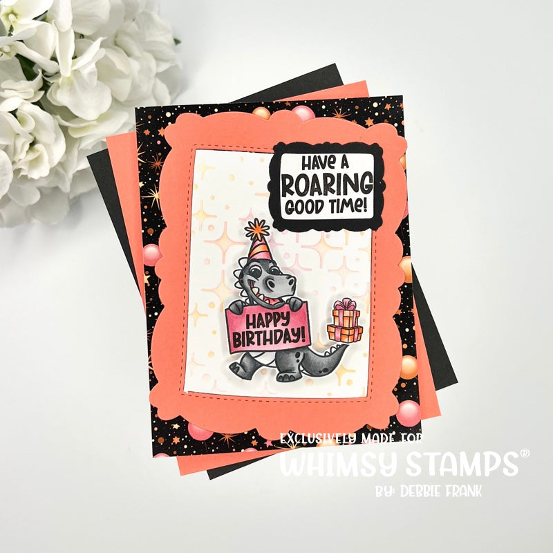 *NEW Dino Birthdays Clear Stamps - Whimsy Stamps