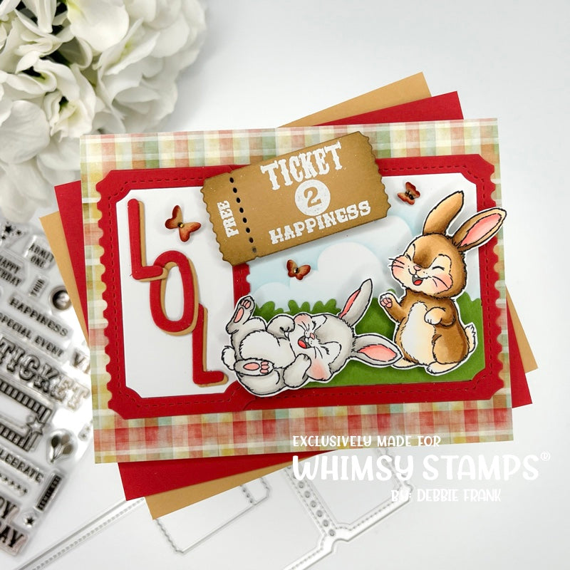 *NEW Terrific Slim Tickets Windows Die Set - Whimsy Stamps