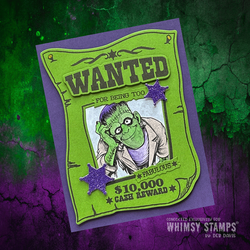 Wanted Poster Clear Stamps - Whimsy Stamps