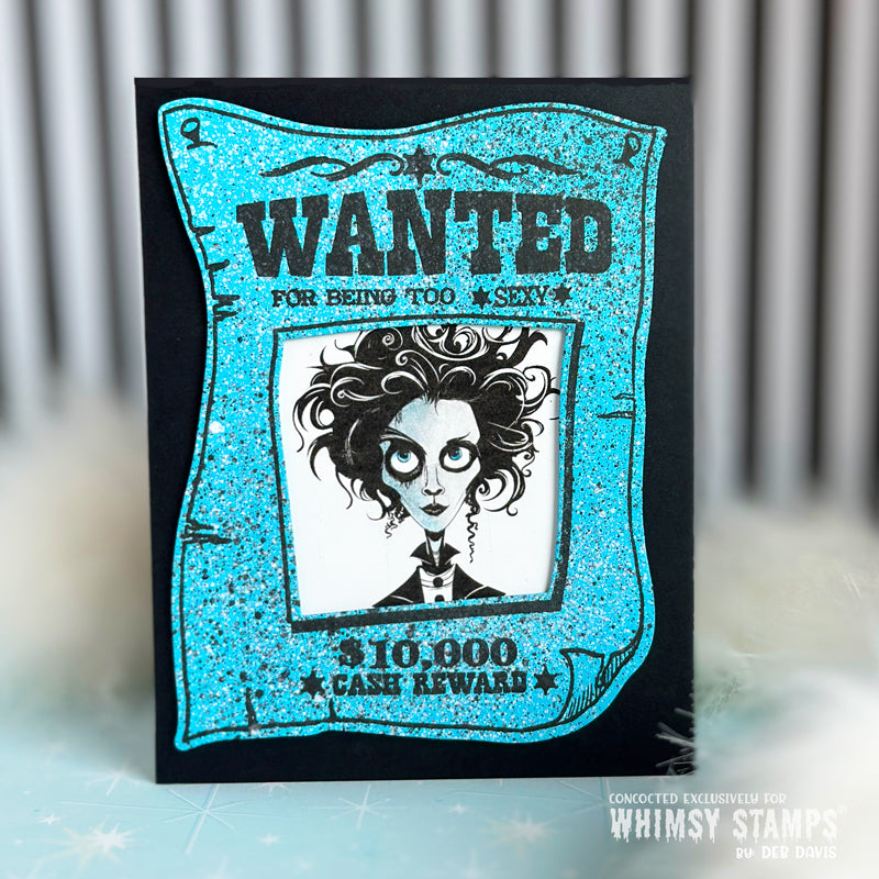 Wanted Poster Clear Stamps - Whimsy Stamps