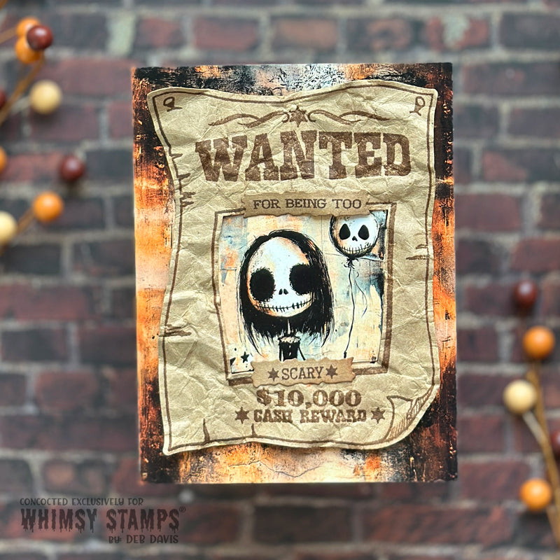 Wanted Poster Outline Die Set - Whimsy Stamps