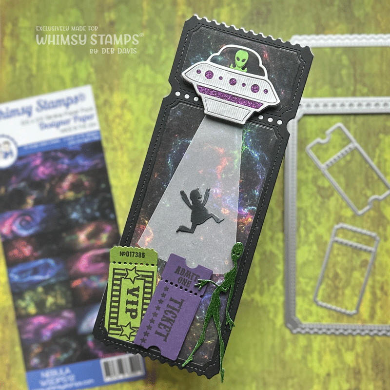 *NEW Terrific Slim Tickets Windows Die Set - Whimsy Stamps