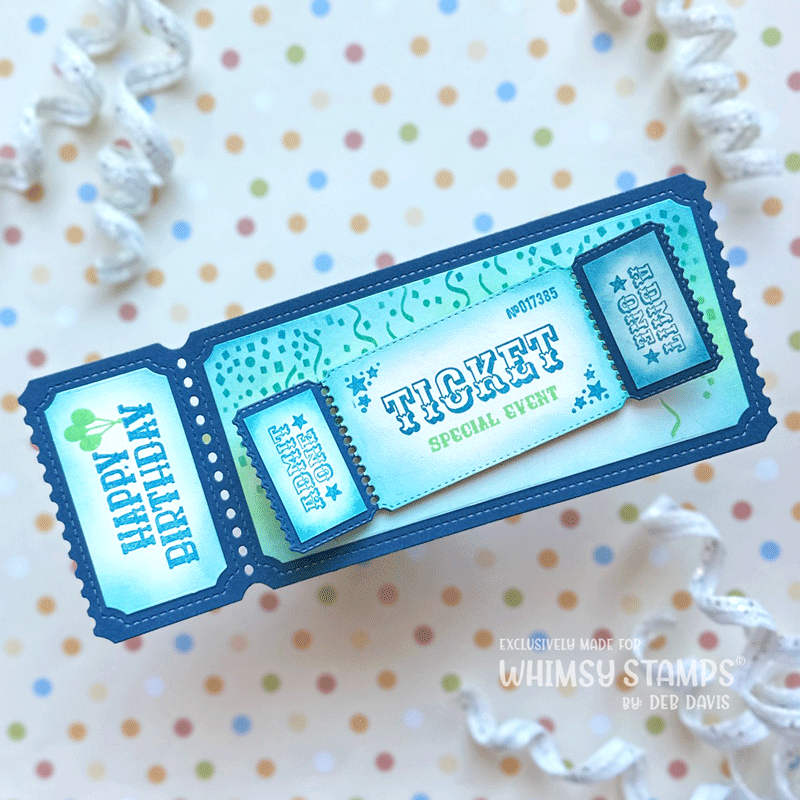 *NEW Terrific Slim Tickets Windows Die Set - Whimsy Stamps