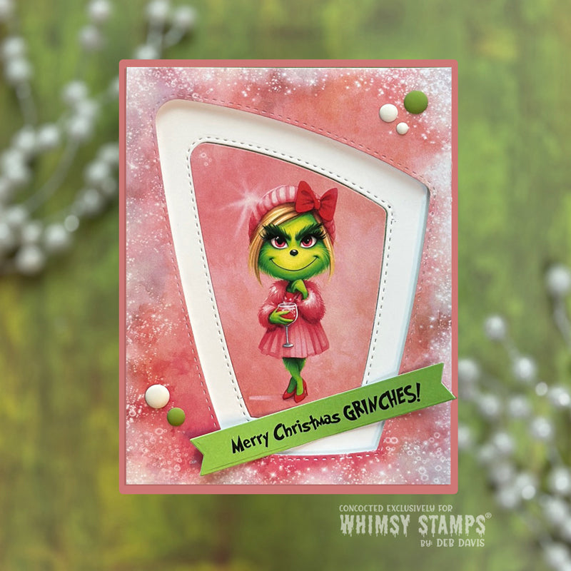 Quick Card Fronts - Grinchy Girls - Whimsy Stamps