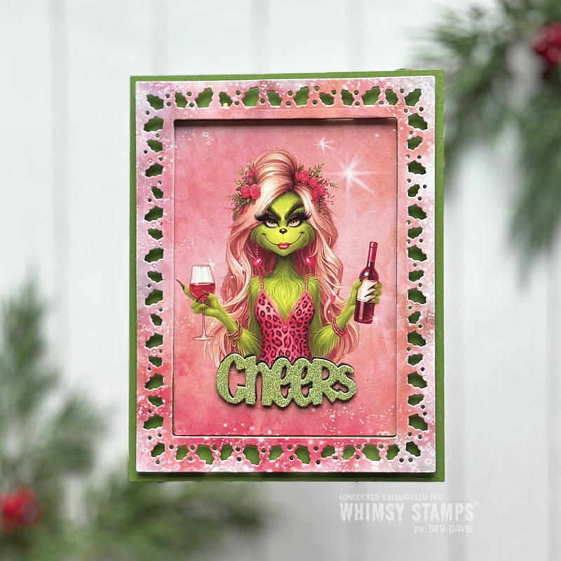 Quick Card Fronts - Grinchy Girls - Whimsy Stamps