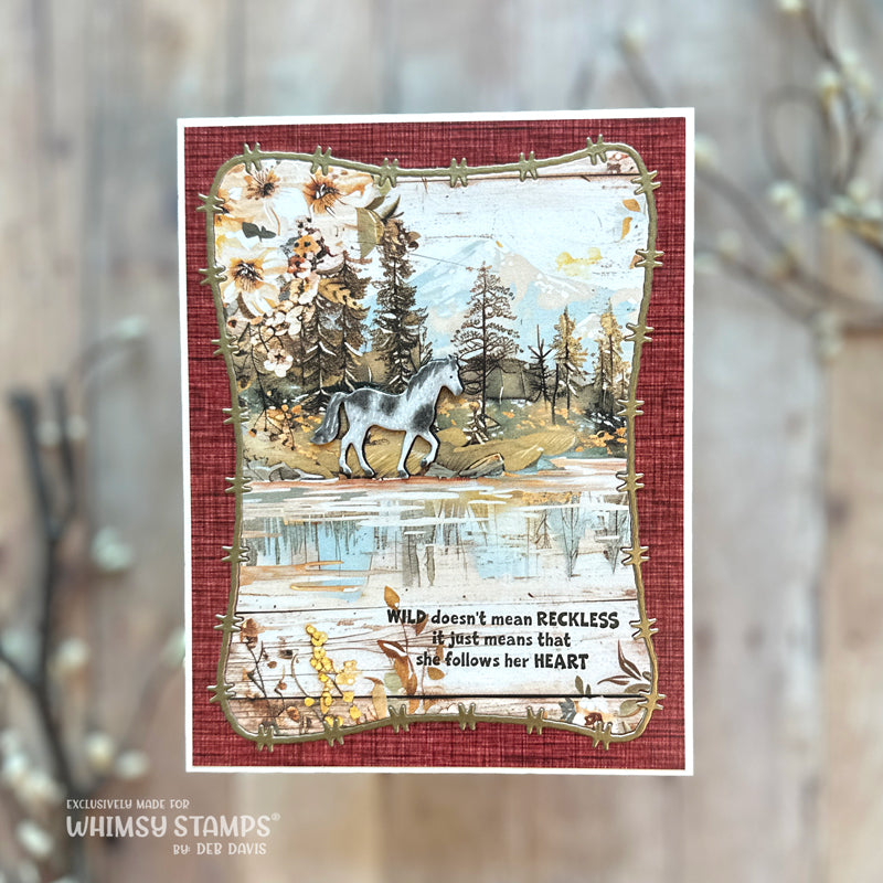Roaming Horses Die Set - Whimsy Stamps