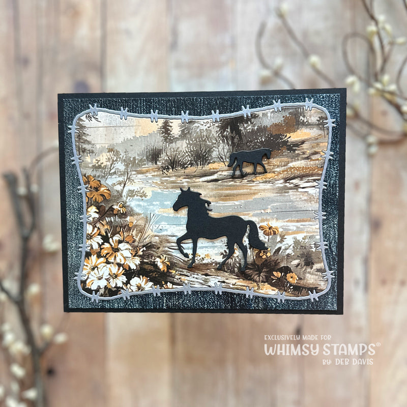 Roaming Horses Die Set - Whimsy Stamps