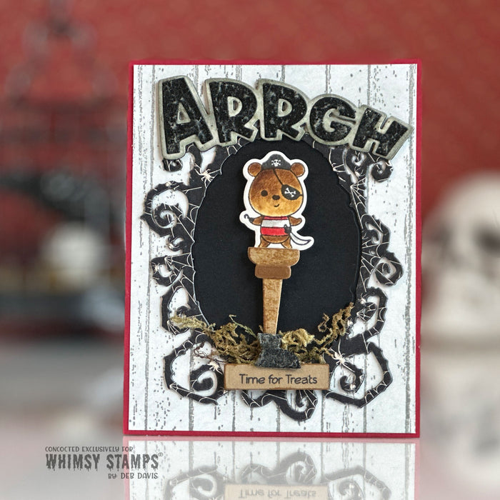 Arrgh Word and Shadow Die Set - Whimsy Stamps