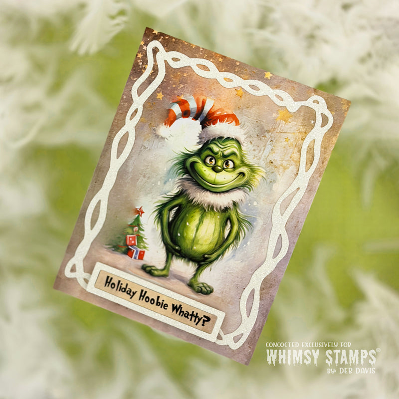 **NEW Quick Card Fronts - A2 Grinchy - Whimsy Stamps