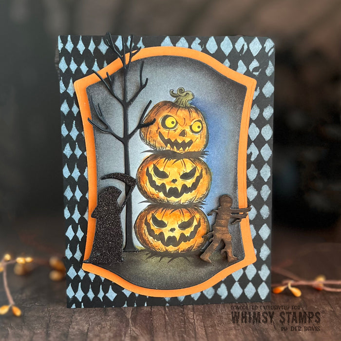 **NEW Grumpin Punkins - NoFuss Masks - Whimsy Stamps