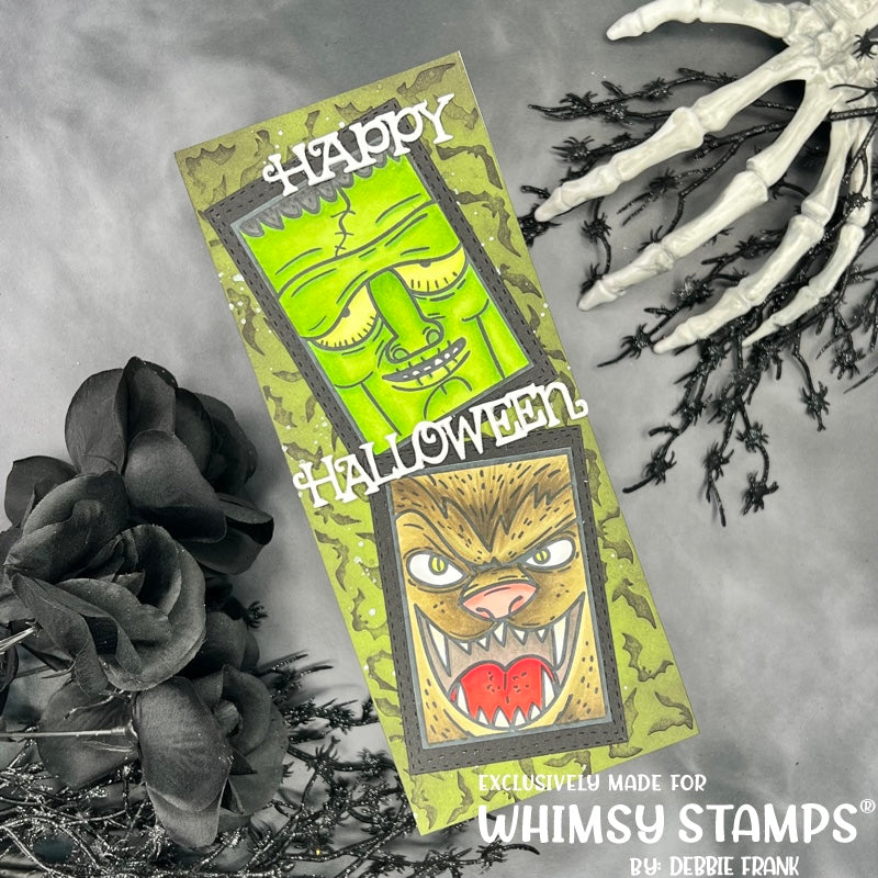 Monster Close Ups Clear Stamps - Whimsy Stamps