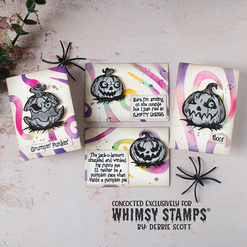 Grumpin Punkins Clear Stamps - Whimsy Stamps
