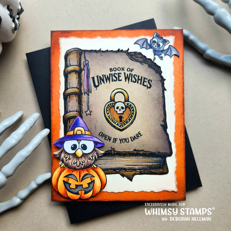 h-OWL-oween Clear Stamps