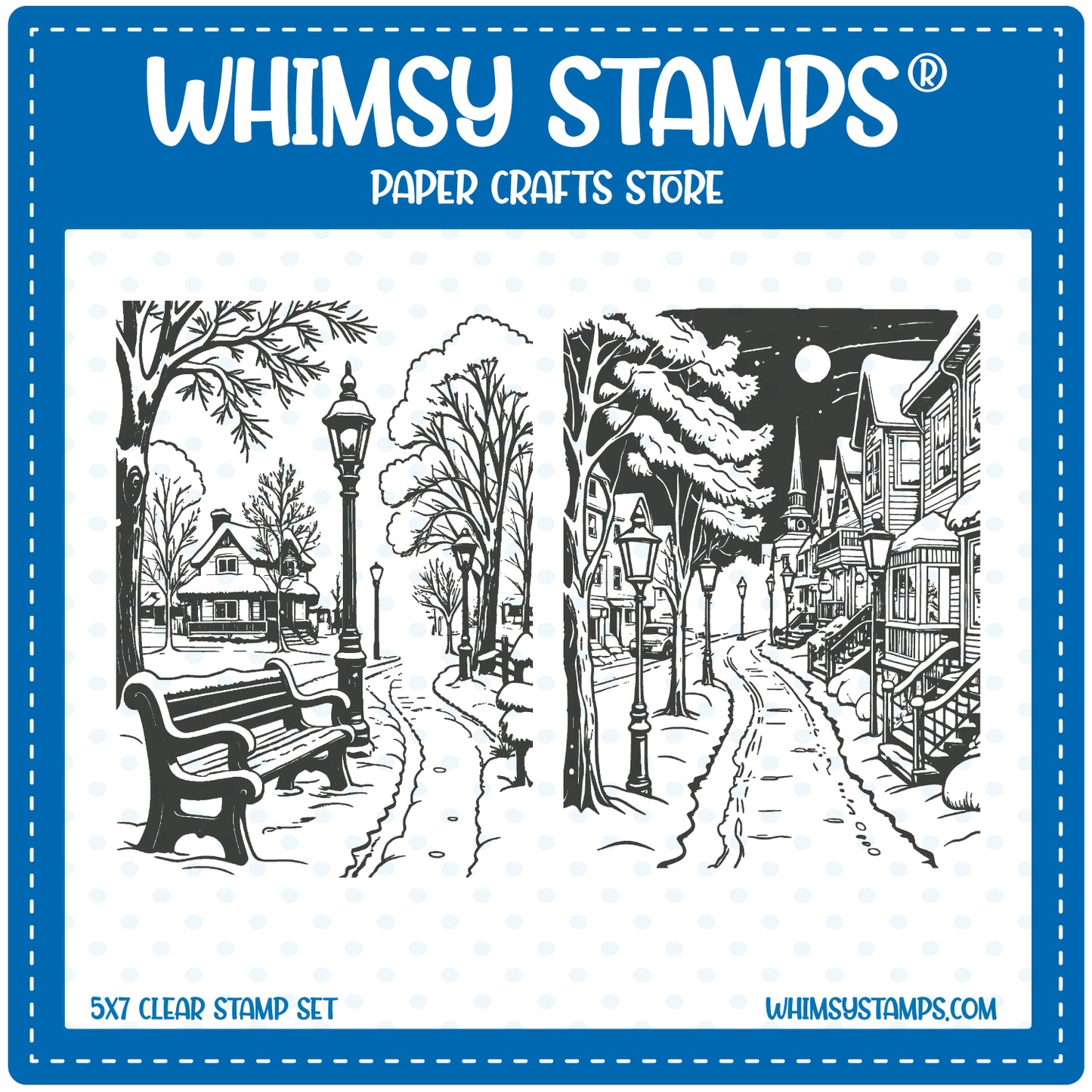 *NEW Dickens Backgrounds Clear Stamps - Whimsy Stamps