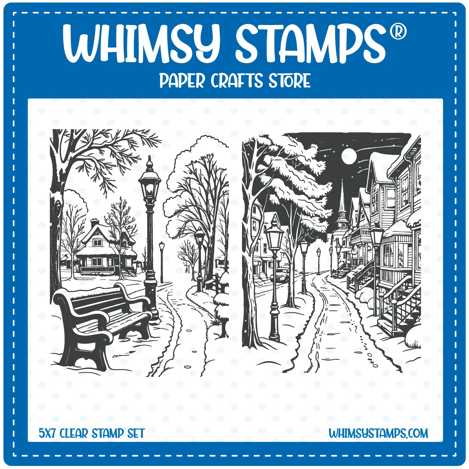 *NEW Dickens Backgrounds Clear Stamps - Whimsy Stamps