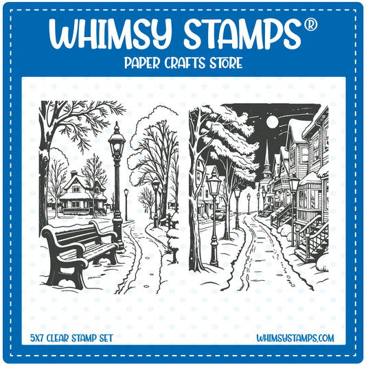 *NEW Dickens Backgrounds Clear Stamps - Whimsy Stamps
