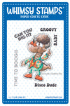 **NEW Disco Dude Dudley Clear Stamp and Outline Die - Whimsy Stamps
