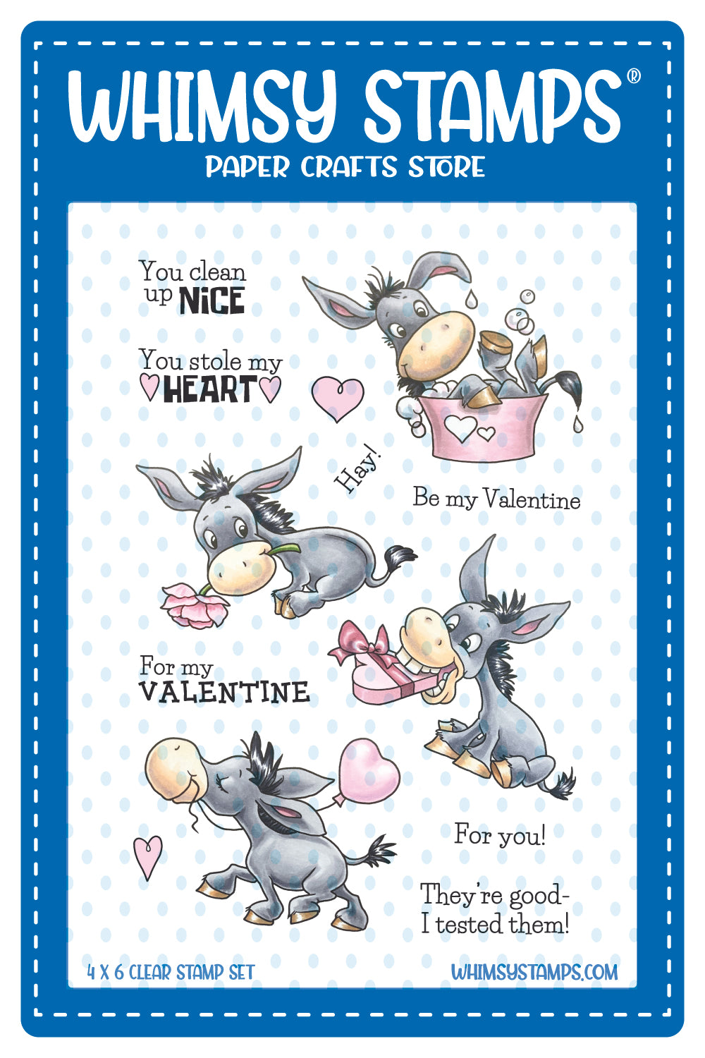 NEW Donkey Love Clear Stamps– Whimsy Stamps