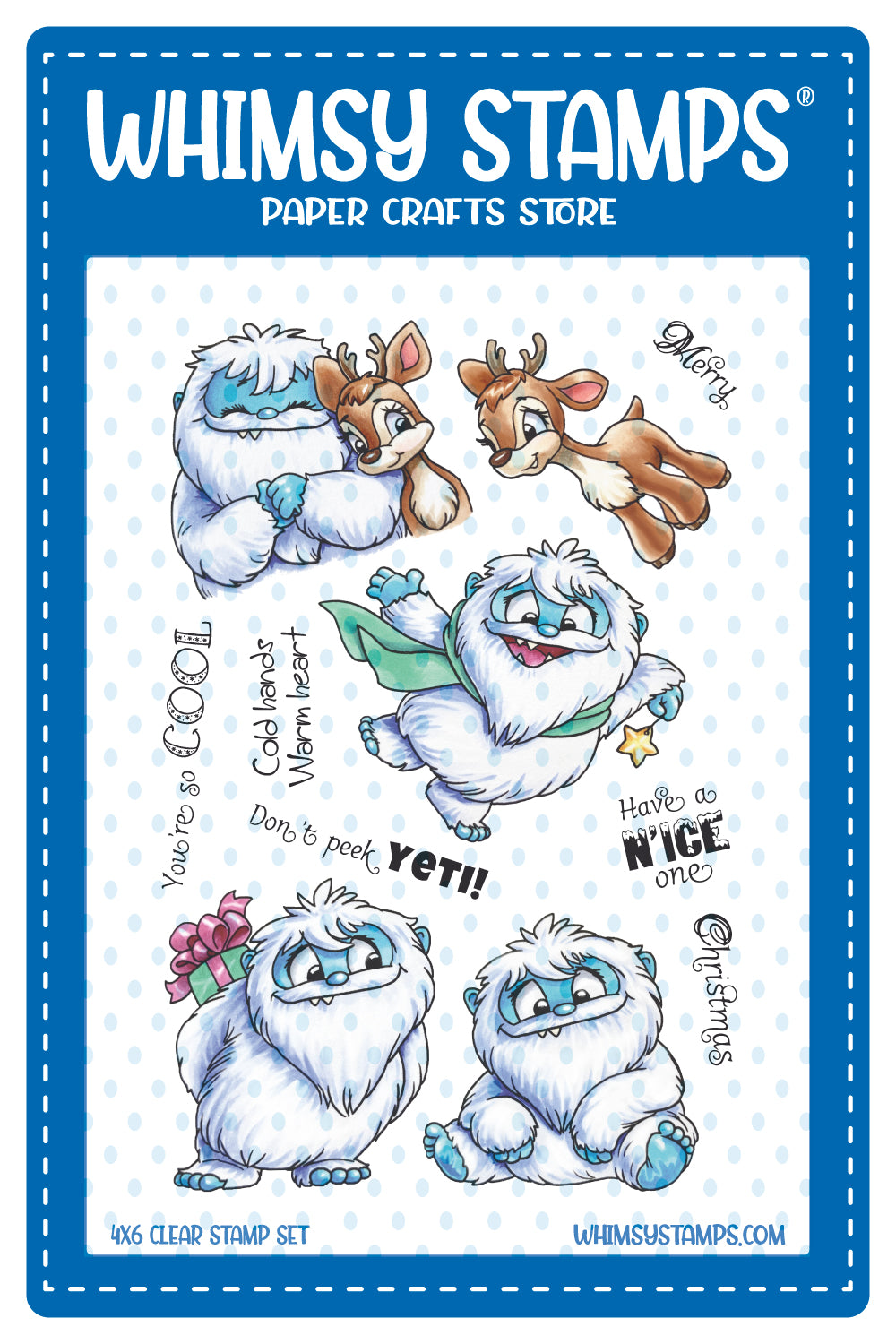 **NEW Don't Peek Yeti Clear Stamps